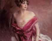 乔瓦尼 波尔蒂尼 : Portrait of Mlle de Gillespie, La Dame de Biarritz
